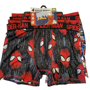 Marvel Boys Spider Man Boxer Briefs Underwear 4 Pack Size XL 14-16 NWT - Picture 1 of 10