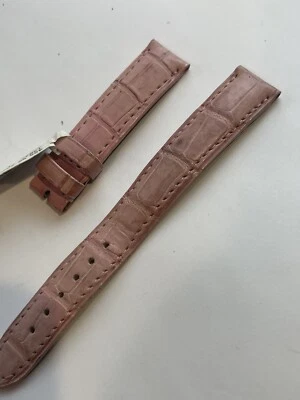 New Authentic David Yurman Pale Pink Alligator Replacement Watch Band 15 MM - Image 1 of 4