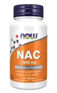 Comprimido Now Foods NAC acetil-cisteína 1000 mg - Imagen 1 de 3