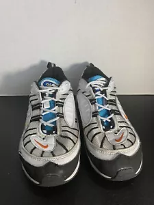 Size 8.5 Men Nike Air Max 98 'White Orange' Black White Vintage Used - Picture 1 of 10
