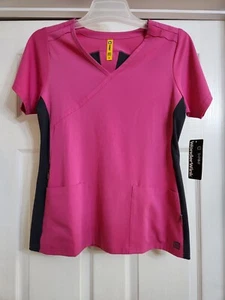 Wonder Wink Damen Scrub Top Racerback, Style-6229 Farbe-Fuchsia/Dunkelgrau - Bild 1 von 4