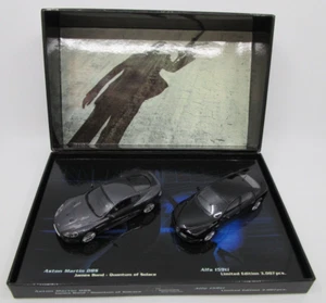 TA1485 MINICHAMPS 1/43 COFFRET QUANTUM OF SOLACE 007 ASTON MARTIN DBS ALFA 159ti - Picture 1 of 16