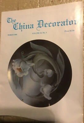 THE CHINA DECORATOR MAGAZINE~~Lot 3~~3/89, 4/89,7/89~~VOL 34 #3,4 & 7~~ - Image 1 of 4