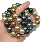 Rare 8/10/12/14mm Genuine Multicolor South Sea Shell Pearl Elastic Bracelet 7.5'