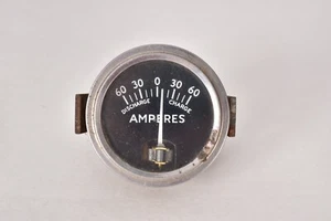 Vintage AMPERES Gauge  Discharge  Charge 0-60  Hot Rod Gasser Super Stock USA - Bild 1 von 4