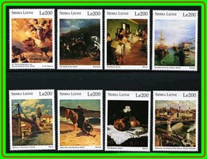 CLASSIC PAINTINGS: DEGAS, TIEPOLO, TURNER, PISSARO, MANET MNH JUDAICA - Picture 1 of 1