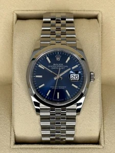 NEW 2025 Rolex Datejust 36mm 126200 Jubilee Blue Dial - Picture 1 of 9