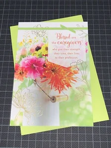 Hallmark Caregiver/Nurses Day Thank You Card: Simple Bless Thanks for All You Do - Picture 1 of 7