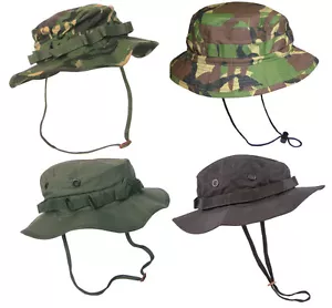 US & British Army Military Jungle Boonie Sun Bush Hat Rip Stop Special Forces - Picture 1 of 6