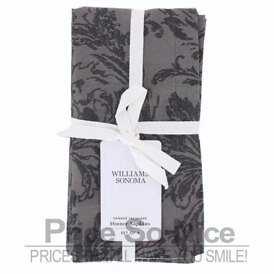 Guardanapos de damasco Williams Sonoma, conjunto de 4 MSRP $60 - Imagem 1 de 2