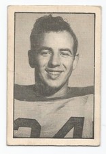 1952 PARKHURST CFL JACK ROGERS HAMILTON TIGER-CATS #92 (HAMILTON WILDCATS) VG/EX