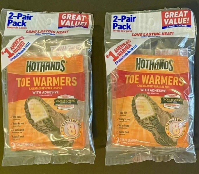 HotHands Toe Warmers - 2 Packs/4 Pairs - Up To 8 Hours Of Heat - Exp. 01/2024 - Image 1 of 1