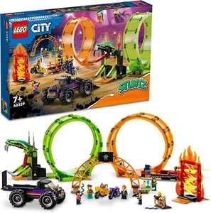 LEGO City Double Loop Stunt Arena 60339 Monster Truck Playset Motorbikes 598pcs - Picture 1 of 16