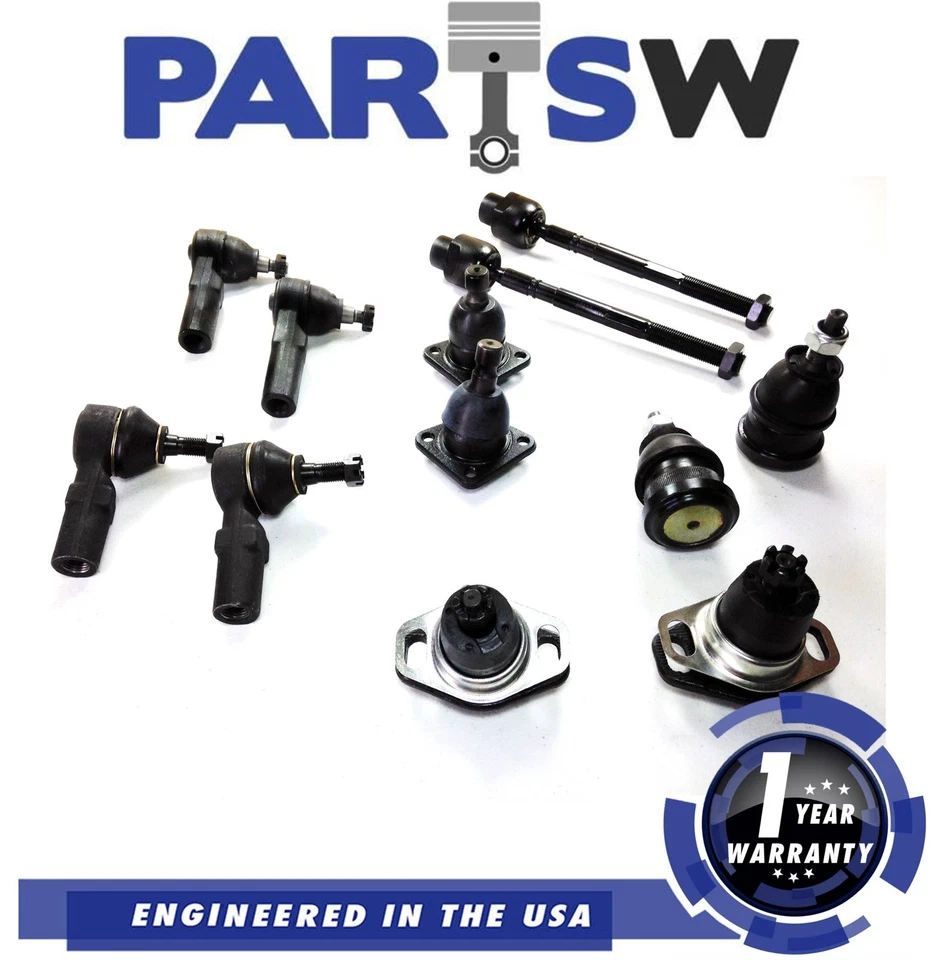 Kit de suspensión de 12 piezas para extremo de rótula Pontiac Fiero 84-85-86-87 Foto 1 de 3