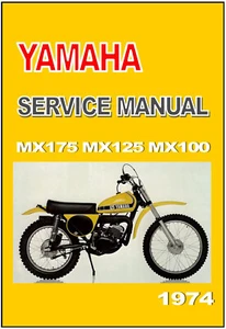 YAMAHA Workshop Manual MX100 MX125 MX175 1974 Service MX175A MX125A MX100A - Picture 1 of 5