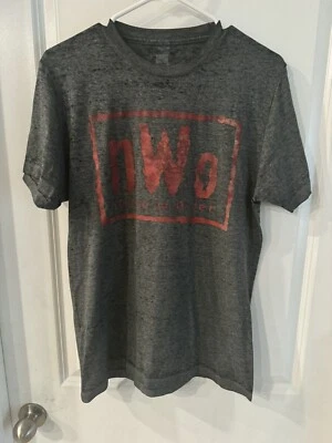 Camisa Oficial WWE Nuevo Orden Mundial Lavado Ácido M WCW Wolfpac Foto 1 de 3