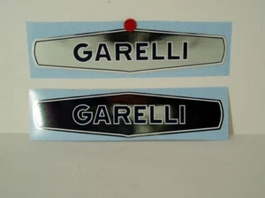 GARELLI FONDO CROMO 15.5cm ADESIVI STICKERS - Picture 1 of 1