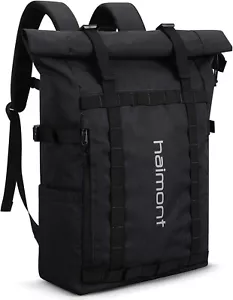 Haimont Zaino da Escursionismo Rolltop Impermeabile Trasporto Borsa da Viaggio 20L ROSA - Foto 1 di 15