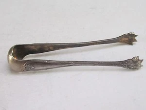 Antiguas correas francesas de azúcar con pata de león marcadas con plata 950, L 12 cm - Imagen 1 de 10