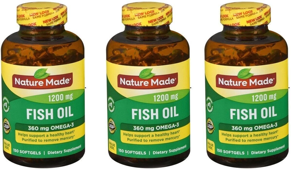 Nature Made Fish Oil 1200mg Softgels 150 Count