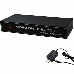 HD BNC Splitter 16 In 32 Out AHD/CVI/TVI Video Distributor Amplifier Distributer - Picture 1 of 5