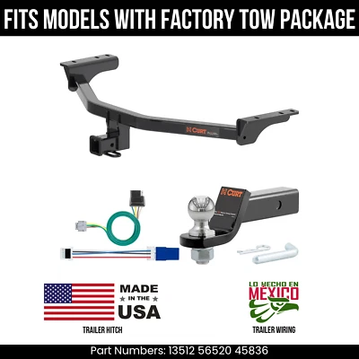 Enganche de remolque Nissan Pathfinder 22-24 cableado de 4 pines ajuste de bola de 2" con paquete de remolque OE Foto 1 de 4