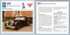 Alvis - Speed 20 & 25 - 1932-40 High Performance Collectors Club Card