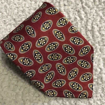 Corbata geométrica Robert Talbott 58" 100 % seda roja Foto 1 de 4