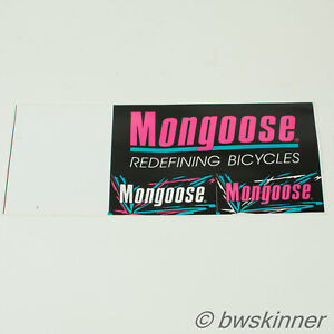 Mongoose Stickers / Decals. NOS.