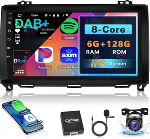 DAB+ Autoradio Für Mercedes-Benz A/B Klasse Vito Viano Sprinter GPS Navi 6+128GB - Bild 1 von 19
