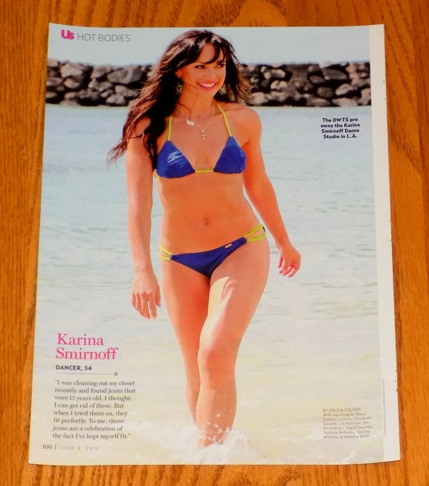 KARINA SMIRNOFF DWTS REVISTA SEMANAL EE. UU. FOTO PINUP ÁLBUM DE RECORTES RECORTE Foto 1 de 1
