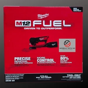 Milwaukee 2535-20 M12 FUEL 3" Random Orbital Detail Sander Brushless New in Box - Picture 1 of 3