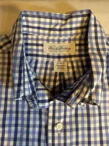 Brooks Brothers Men’s 16/32-33 Blue Striped Long Sleeve Original Polo Shirt - Picture 1 of 6