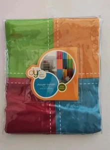 DYR Duschvorhang - Farbblöcke (70x72) 100% Baumwolle - Bild 1 von 5