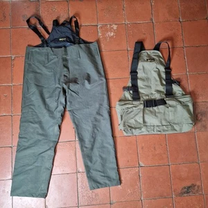 Nomad UK Waterproof Bird Shooting Suit Vest Sallopettes Pouch Pockets Tactical - Picture 1 of 24