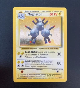 Pokemon Card Magneton Holo 9/102 Set Base ITA italiano good GD vintage - Foto 1 di 4