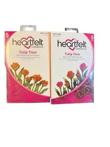 Heartfelt Creations Tulip Time Cling Stempel und Stanzenset - Bild 1 von 2