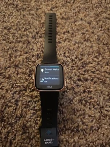 Fitbit Versa 2 Activity Tracker - Petal/Copper Rose Black Band - Picture 1 of 6