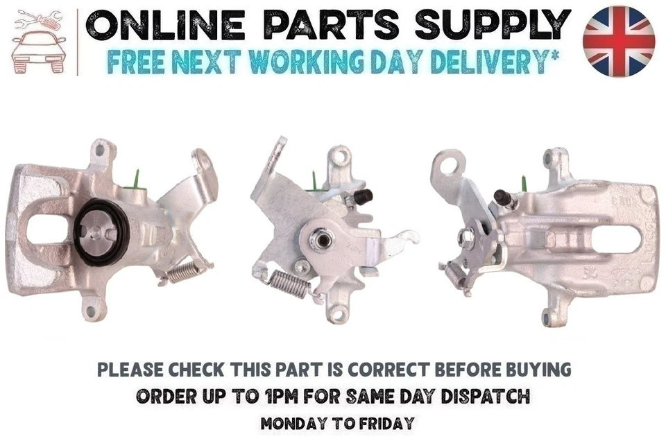 Pinza de freno trasera derecha para FORD FIESTA 2.0 ST MK6 N4JA N4JB 1999CC 2002-2009 Foto 1 de 4