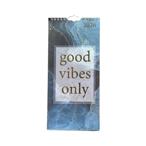 2026  Slim Calendar Planner Spiral, Good Vibes Envelope Gift ( 30x14cm ) - Picture 1 of 17