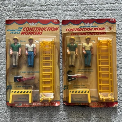 Fisher-Price Adventure People 1976 de colección trabajadores de la construcción #352 nuevo de colección raro Foto 1 de 4