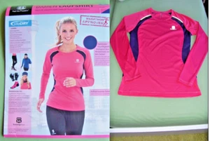 Route 66 Damen Laufshirt Gr.L Rosa Blau Mesheinsatz Reflektierend Jogging Sports - Bild 1 von 9