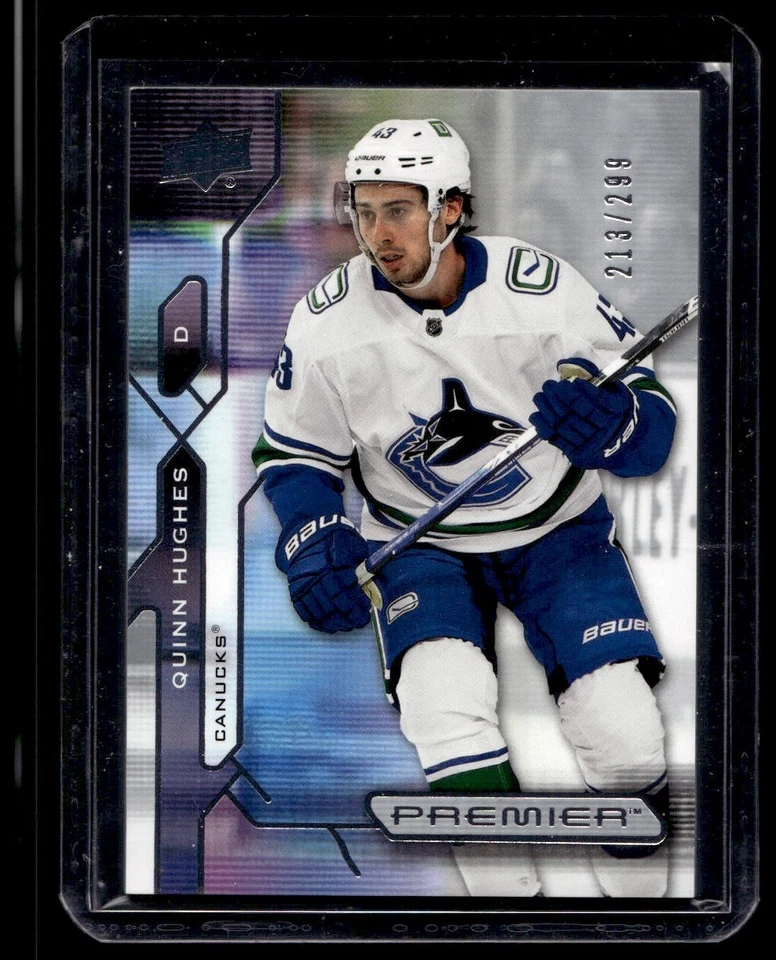 2021-22 Upper Deck Premier Quinn Hughes /299 #2 - Image 1 of 2