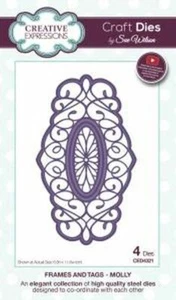 Molly - Frames & Tags- ced4321 - sue wilson Craft Die - Picture 1 of 1