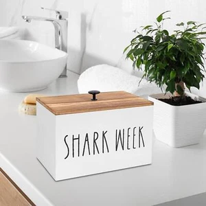 Tampon Holder for Bathroom for Countertop Case Farmhouse Decorative Wood Storage - Picture 1 of 7