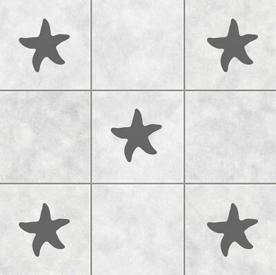 Starfish Tile Stickers Decals | Bathroom Toilet Kitchen Decorative Vinyl - image 1 of 3
