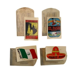 Vintage Lindgren-Turner Water Transfer Decals Lot of 4 - Carlsbad, Mexico & More - Picture 1 of 13