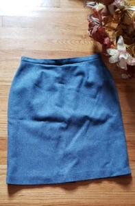 CASUAL CORNER WOMENS SZ 8 LIGHT BLUE PENCIL SKIRT FULLY LINED BACK SLIT - Picture 1 of 7