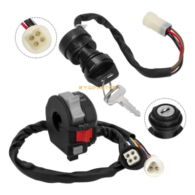 Start Stop Switch & Ignition Key Switch for Yamaha Moto 4 YFM225 YFM250 YFM350 - Изображение 1 из 4