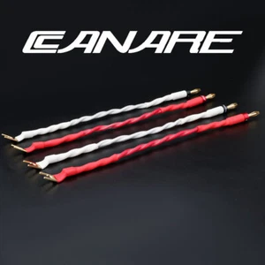 HiFi Speaker Bridge Jumper Bi-wire Audio Cable Canere Banana to Spade 15 cm - Picture 1 of 11